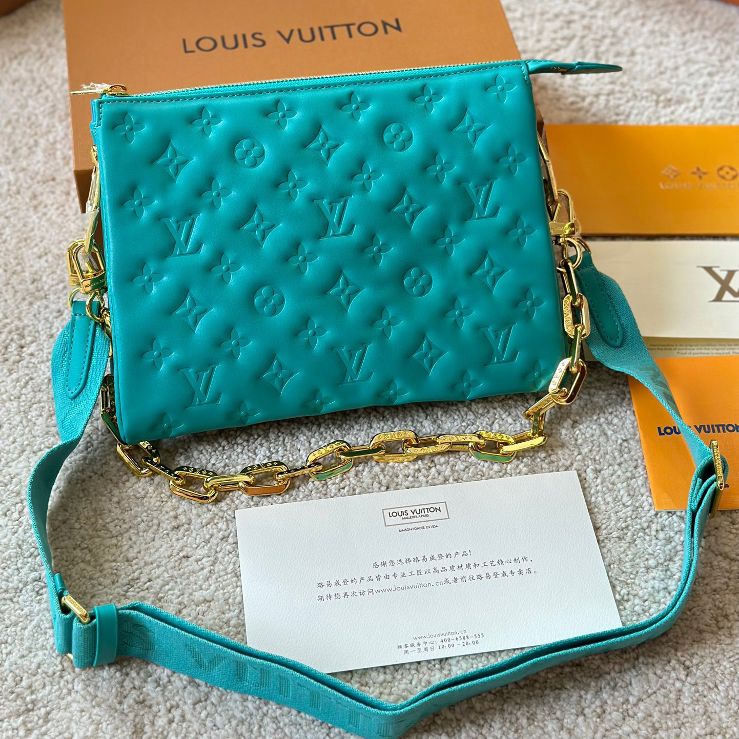 LV Coussin shoulder chain bag
