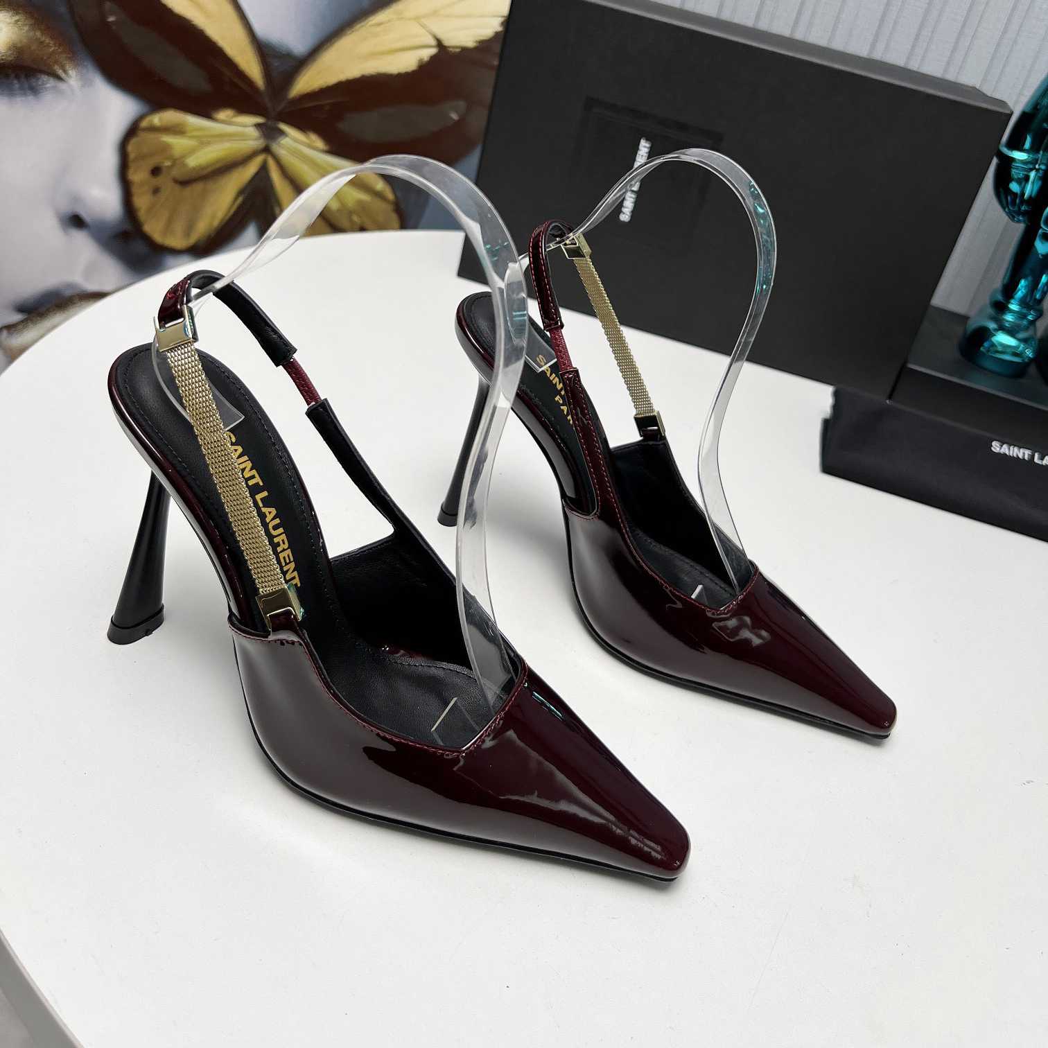 YSL Saint Laurent 24ss sandal genuine leather
