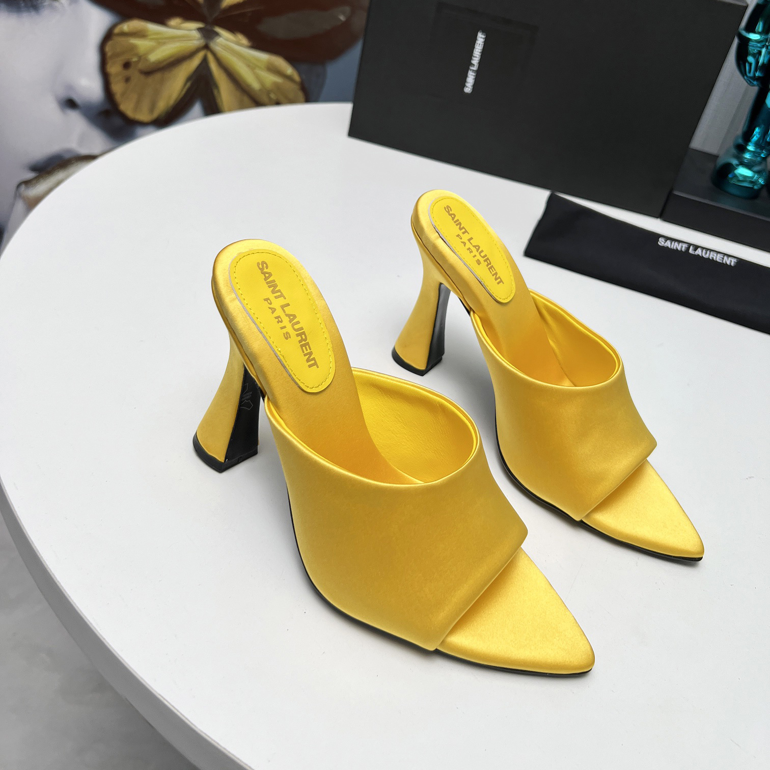 YSL Saint Laurent 24ss sandal genuine leather