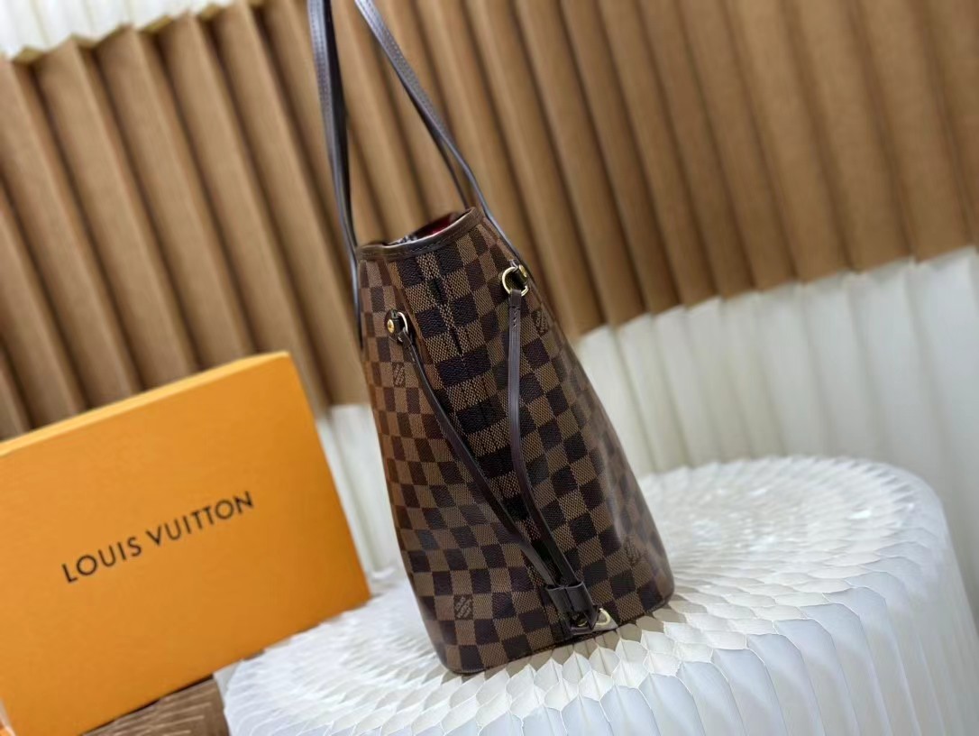 LV Louis Vuitton Neverfull MM Damier Ebene Bag