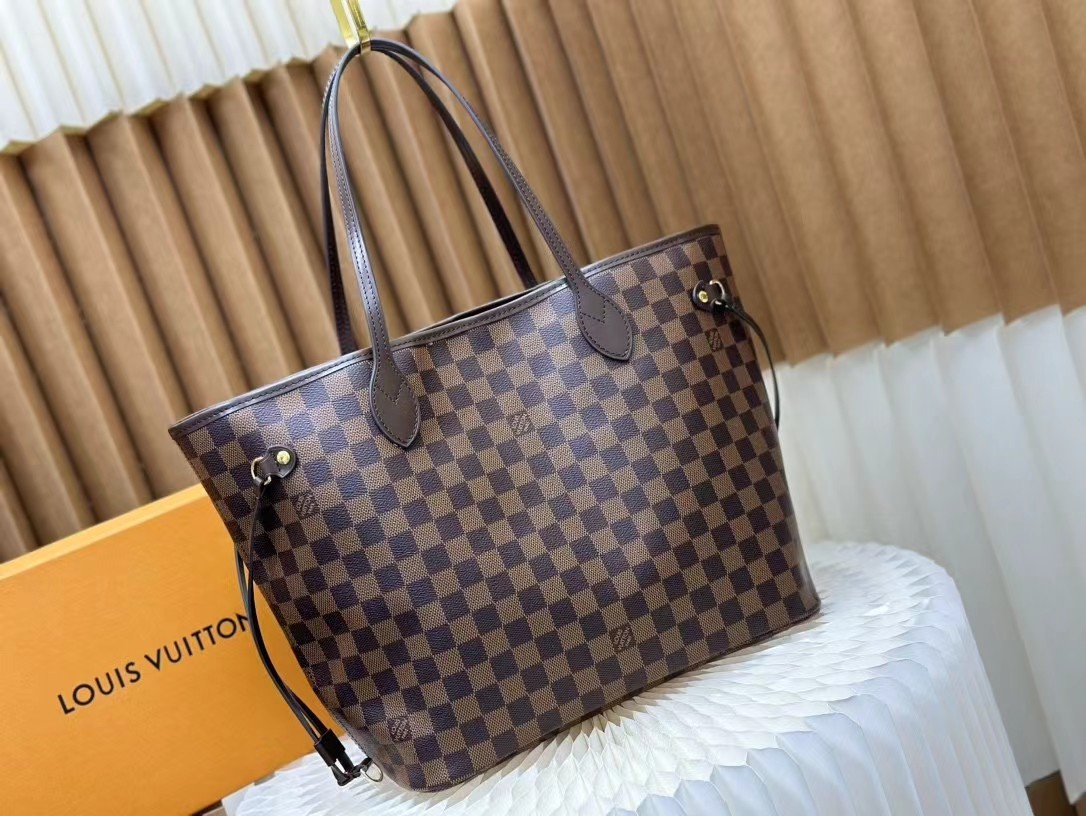 LV Louis Vuitton Neverfull MM Damier Ebene Bag