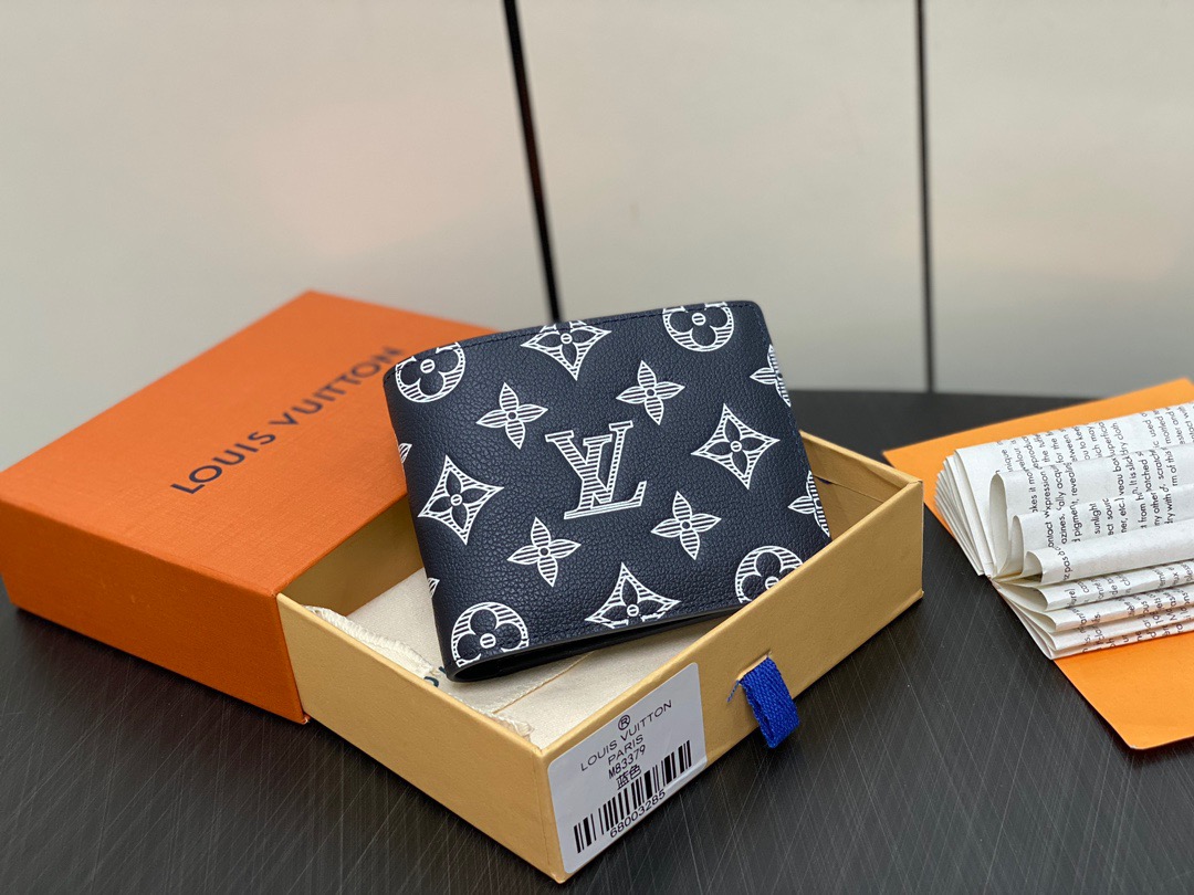 High quality LV multiple monogram shadow wallet