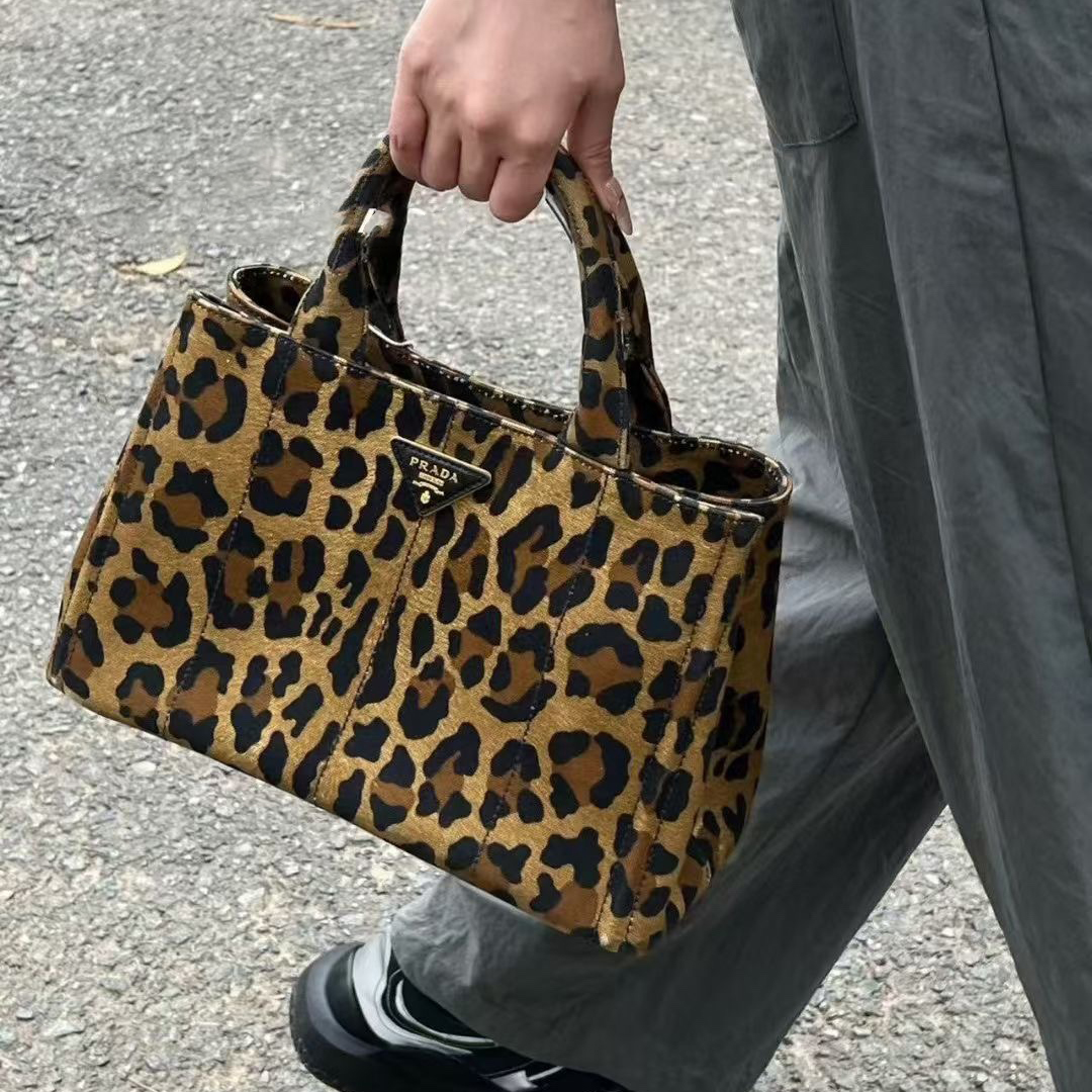 Prada softlux Leopard print handbag