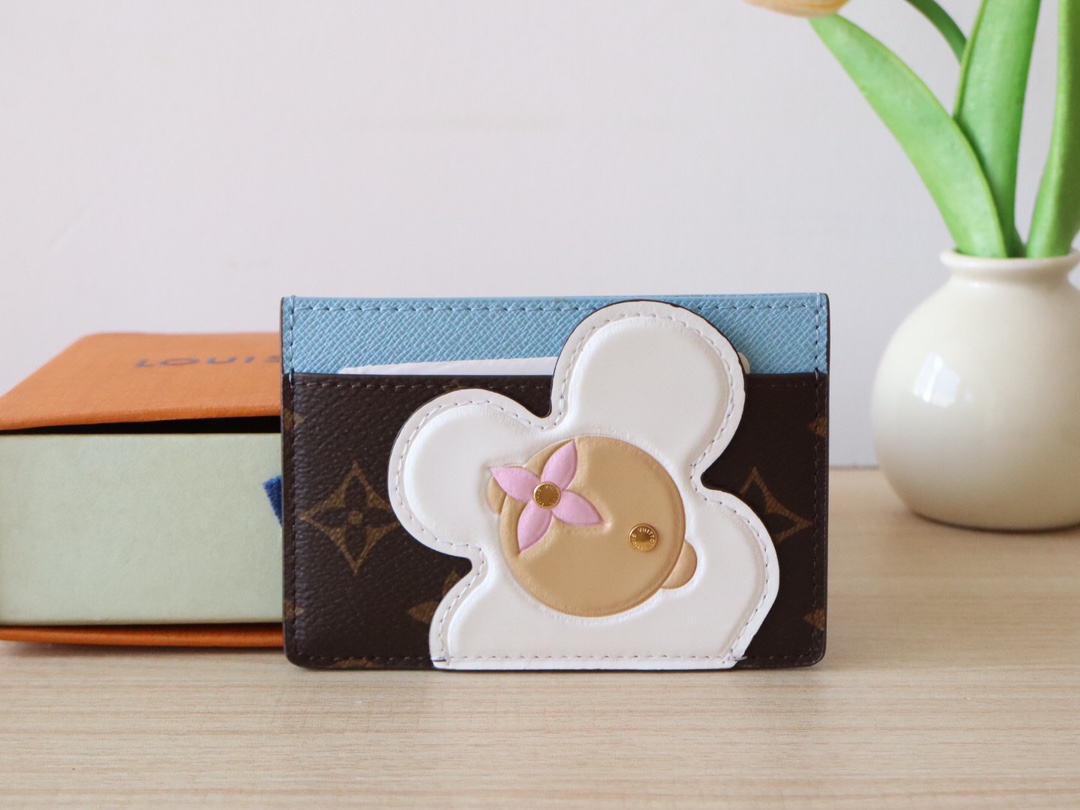 LV Charms Candy Factory Monogram Vivienne wallet card colder
