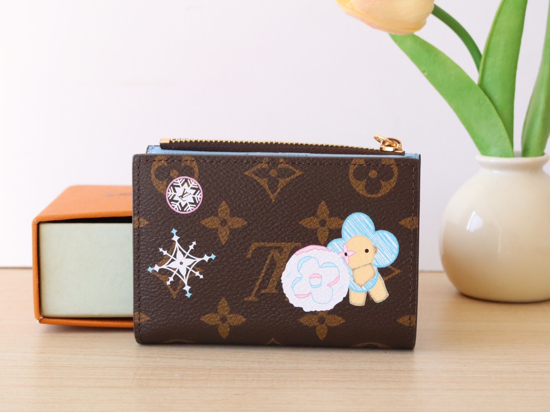 LV Charms Candy Factory Monogram Vivienne wallet card colder