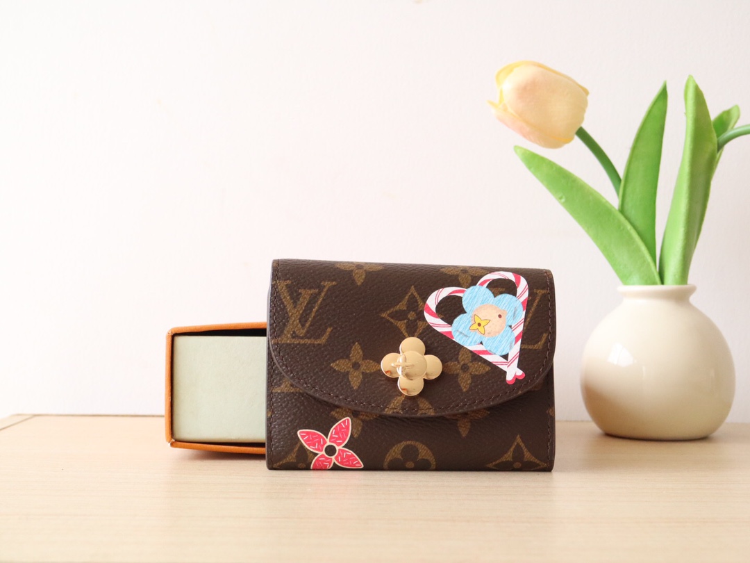 LV Charms Candy Factory Monogram Vivienne wallet card colder