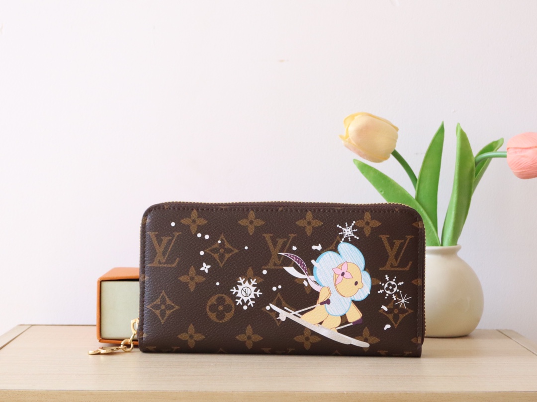 LV Charms Candy Factory Monogram Vivienne wallet card colder