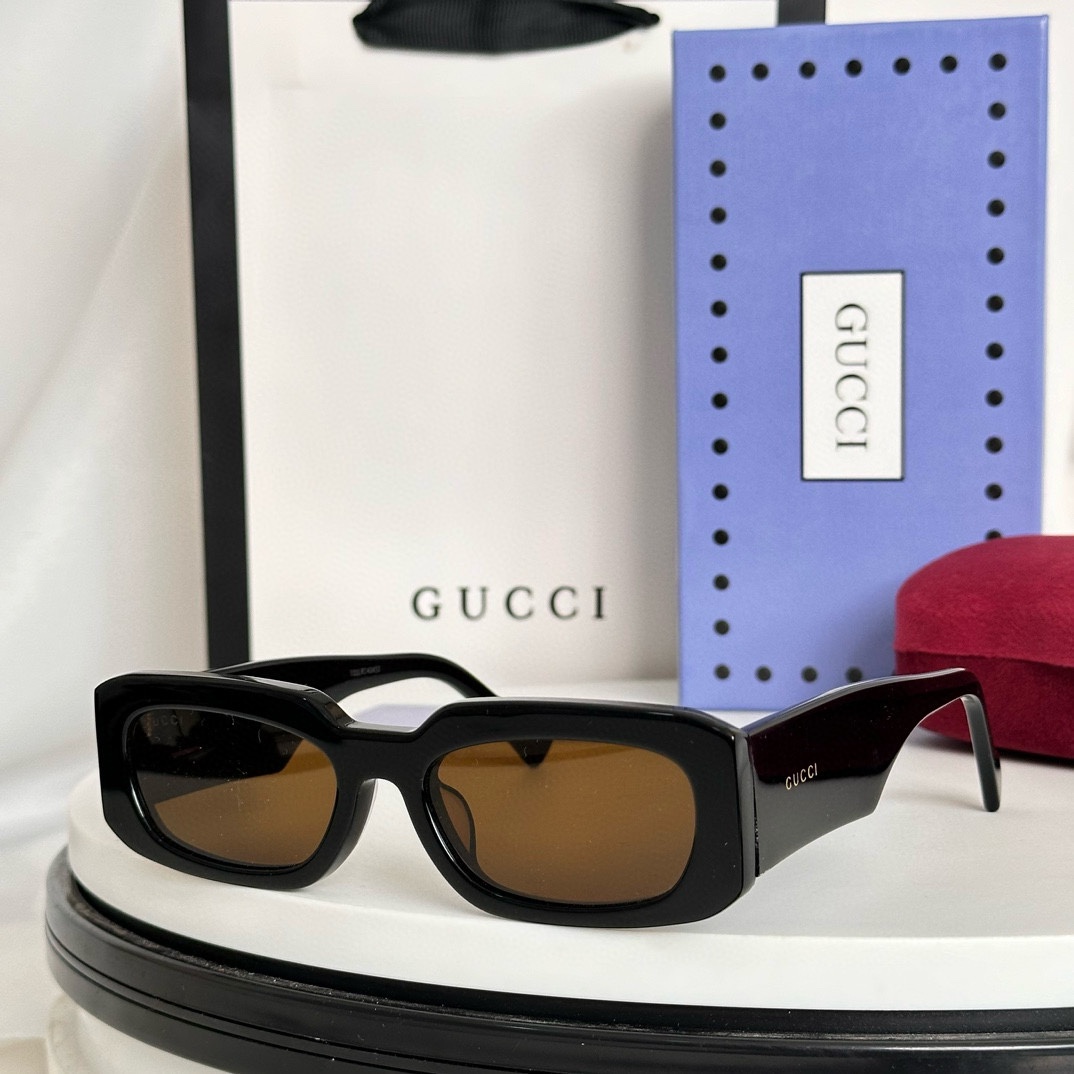 Gucci popular sunglasses High quality GG logo mirror legs