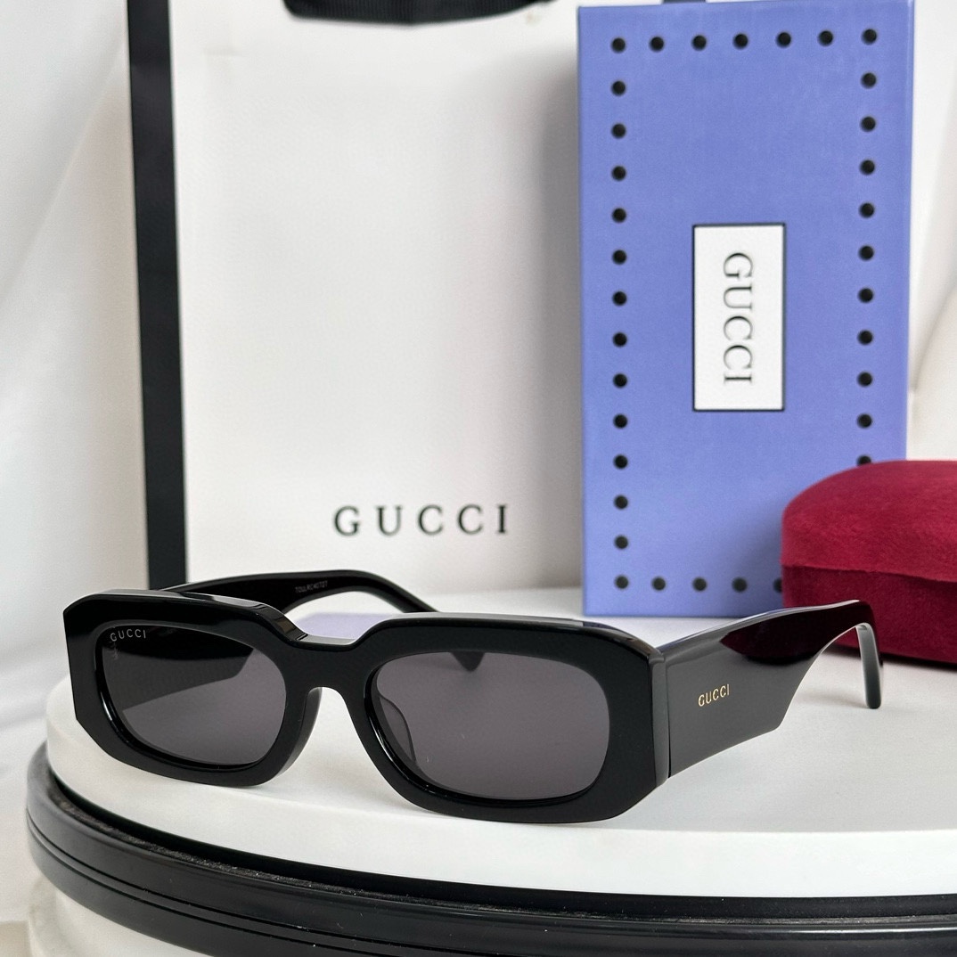 Gucci popular sunglasses High quality GG logo mirror legs