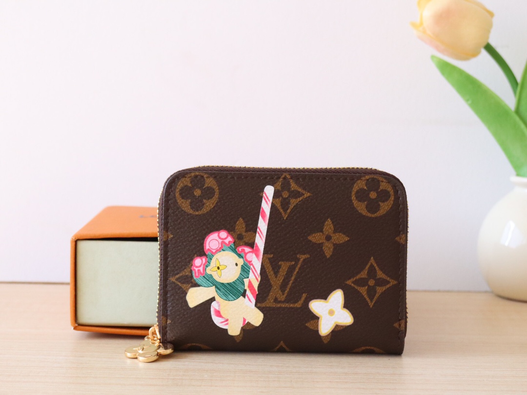LV Charms Candy Factory Monogram Vivienne wallet card colder