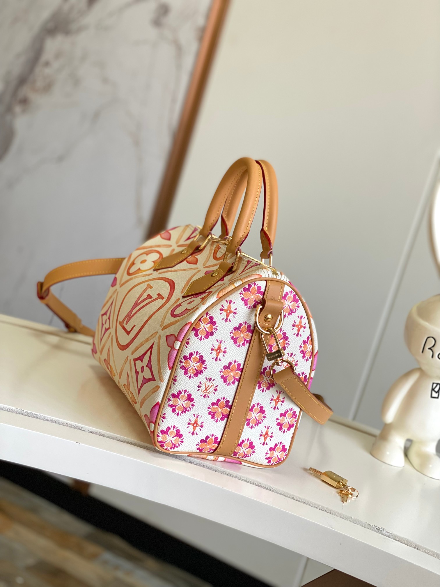 Top version LV Speedy Bandoulière 25 Monogram Tiles bag