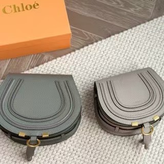 Chloe Calfskin Mini Marcie Round Crossbody Bag