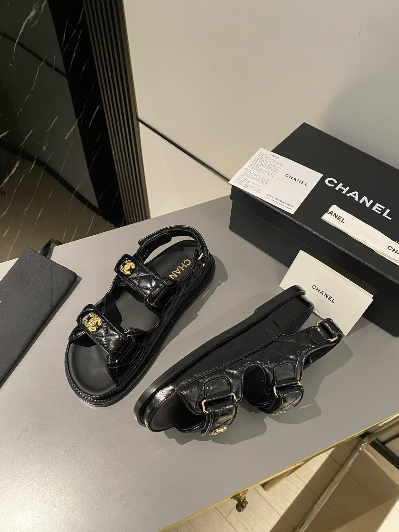 Chanel top version Classic Beach Shoes