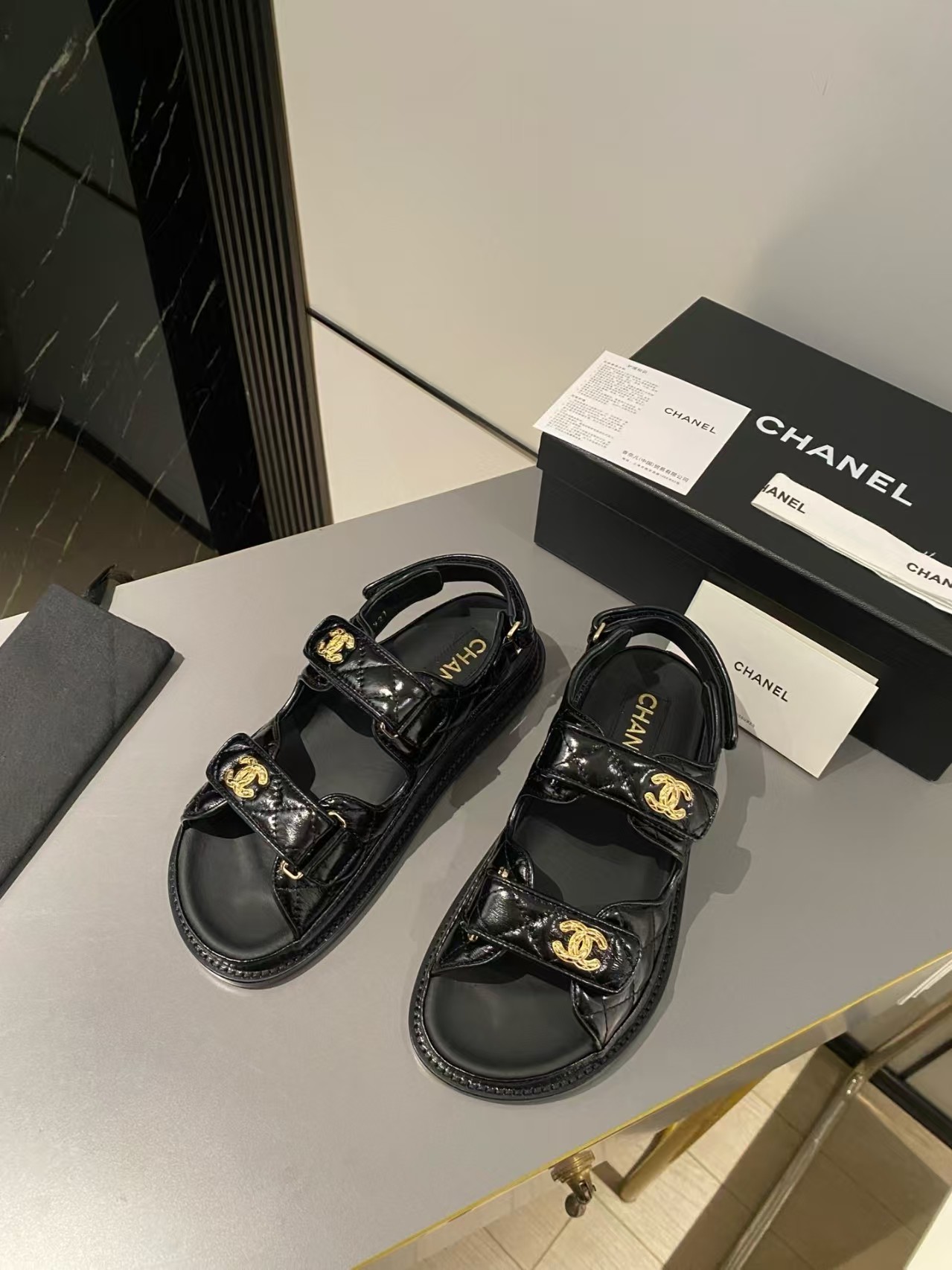 Chanel top version Classic Beach Shoes