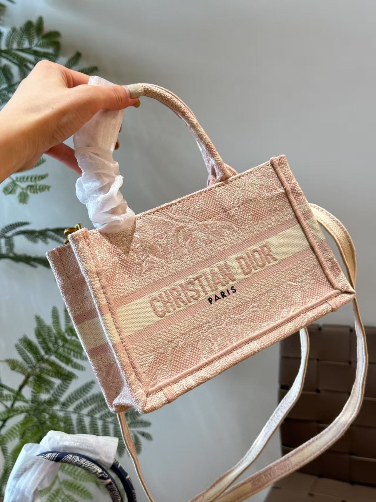 High quality Dior mini tote shoulder strap bag