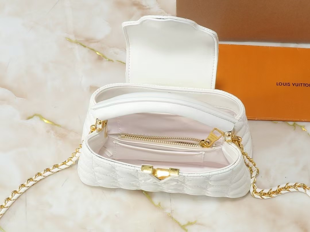 LV monogram capucines mini chain handbag