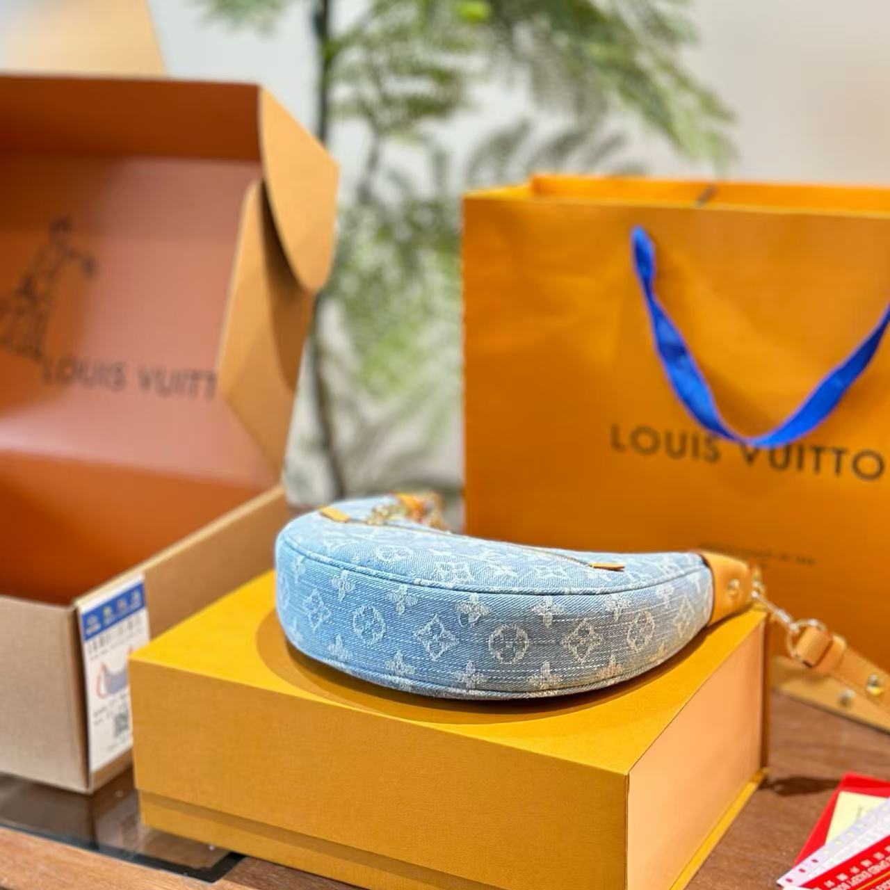Louis Vuitton Denim Moon Bag