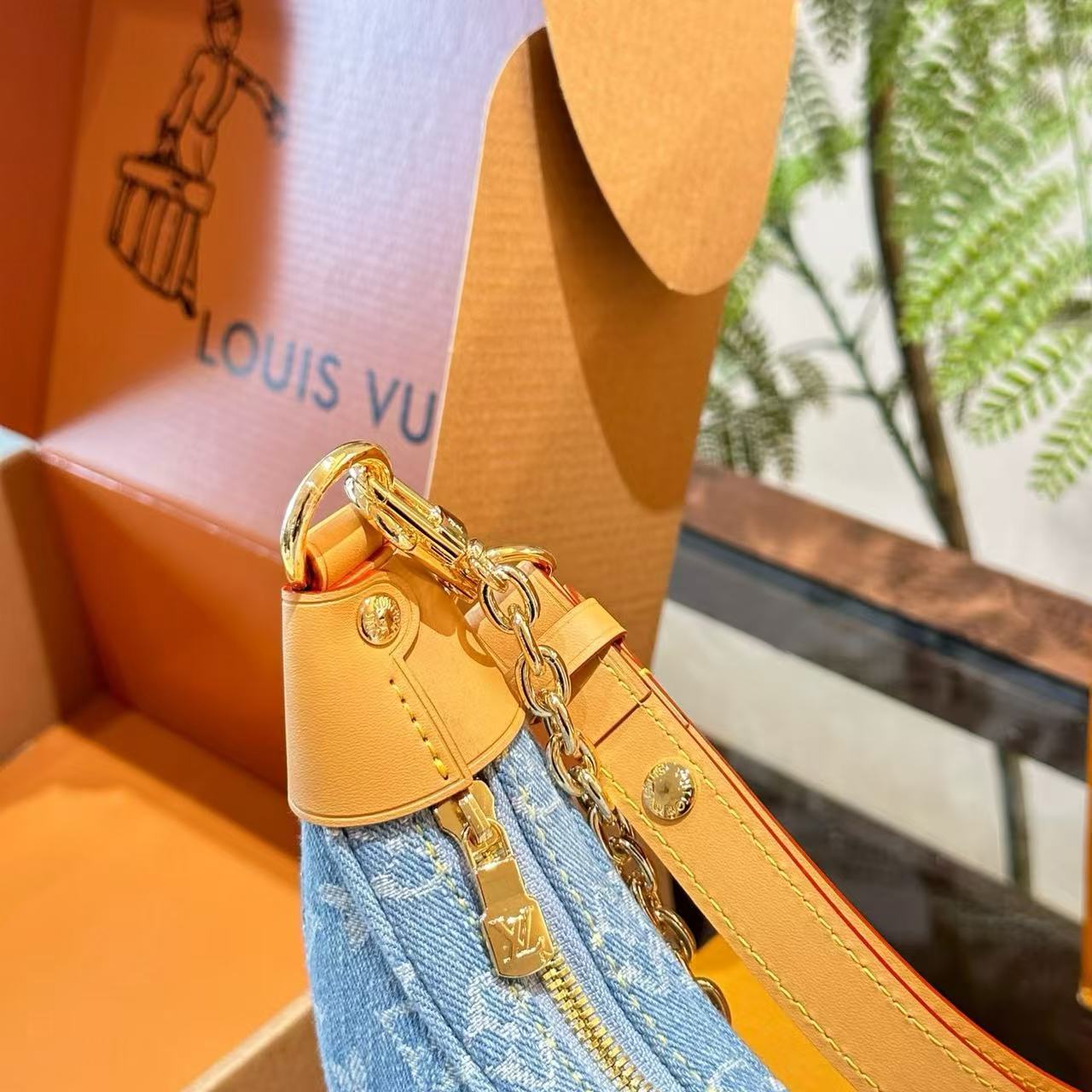 Louis Vuitton Denim Moon Bag