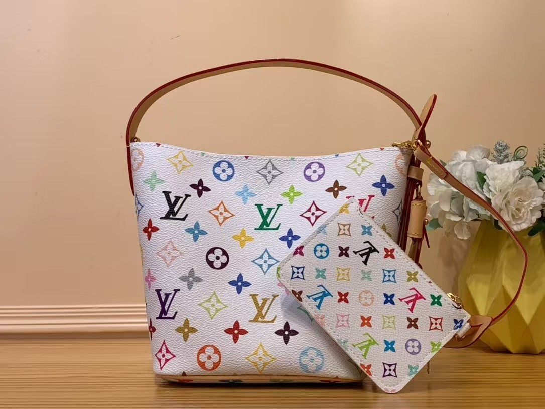 Top version leather All in bb bucket bag