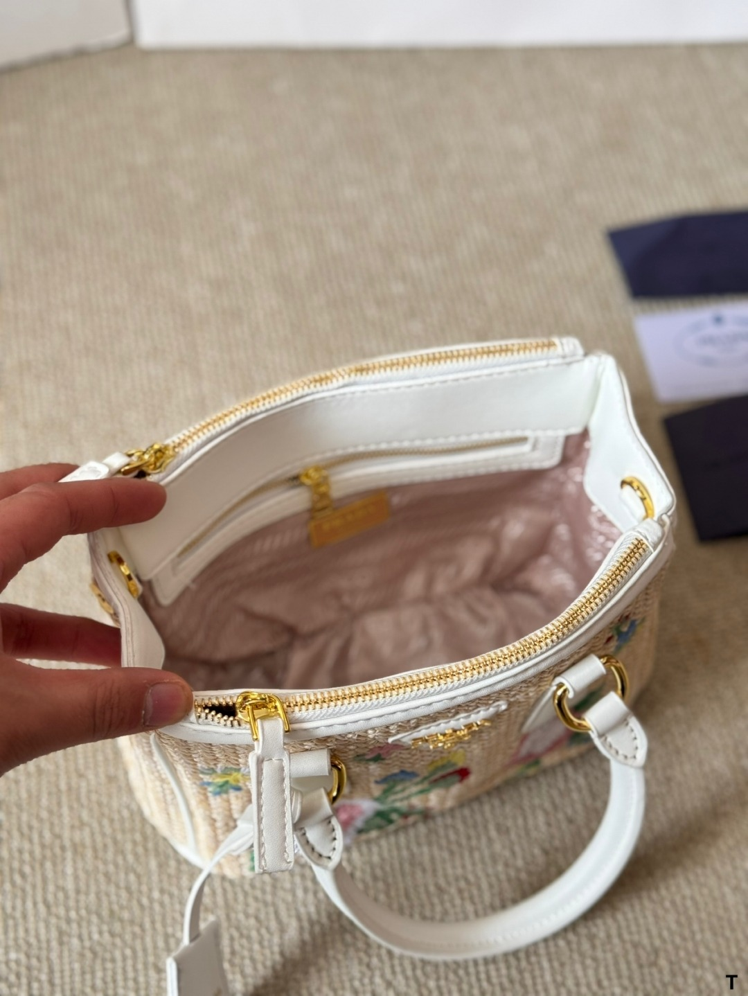 Prada Beautiful straw bag