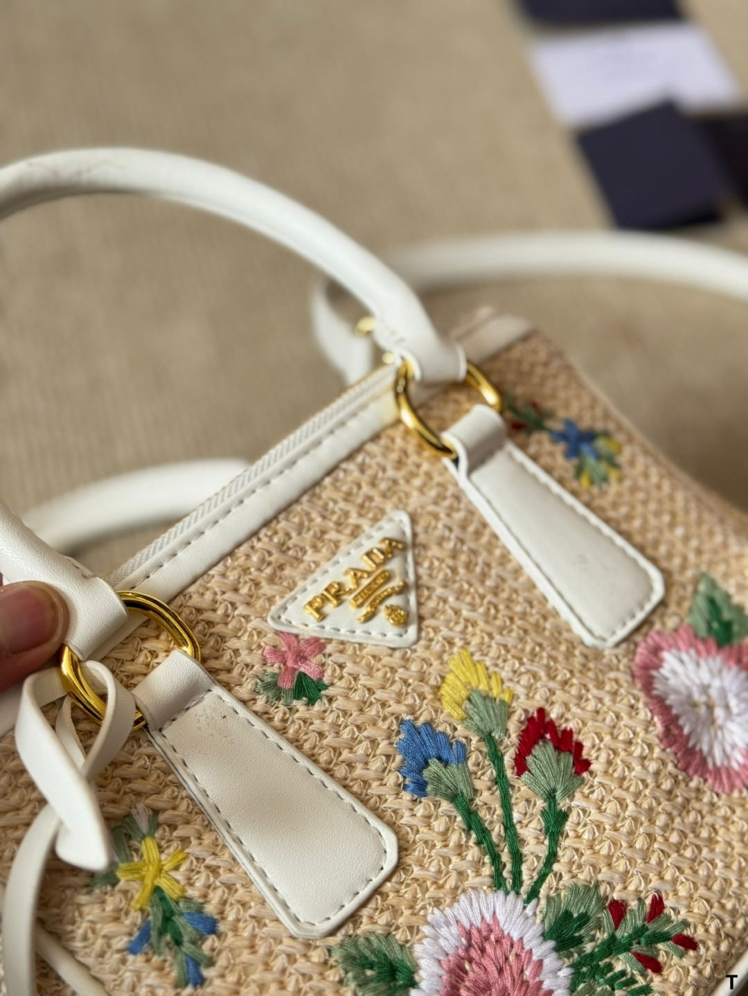 Prada Beautiful straw bag
