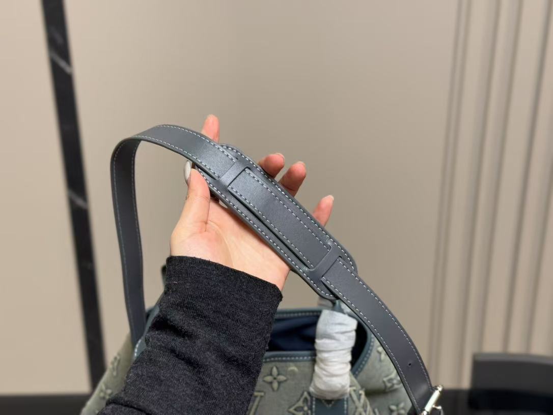 LV Sac Plat Denim Briefcase For Men