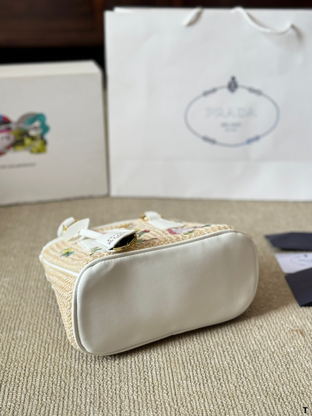 Prada Beautiful straw bag