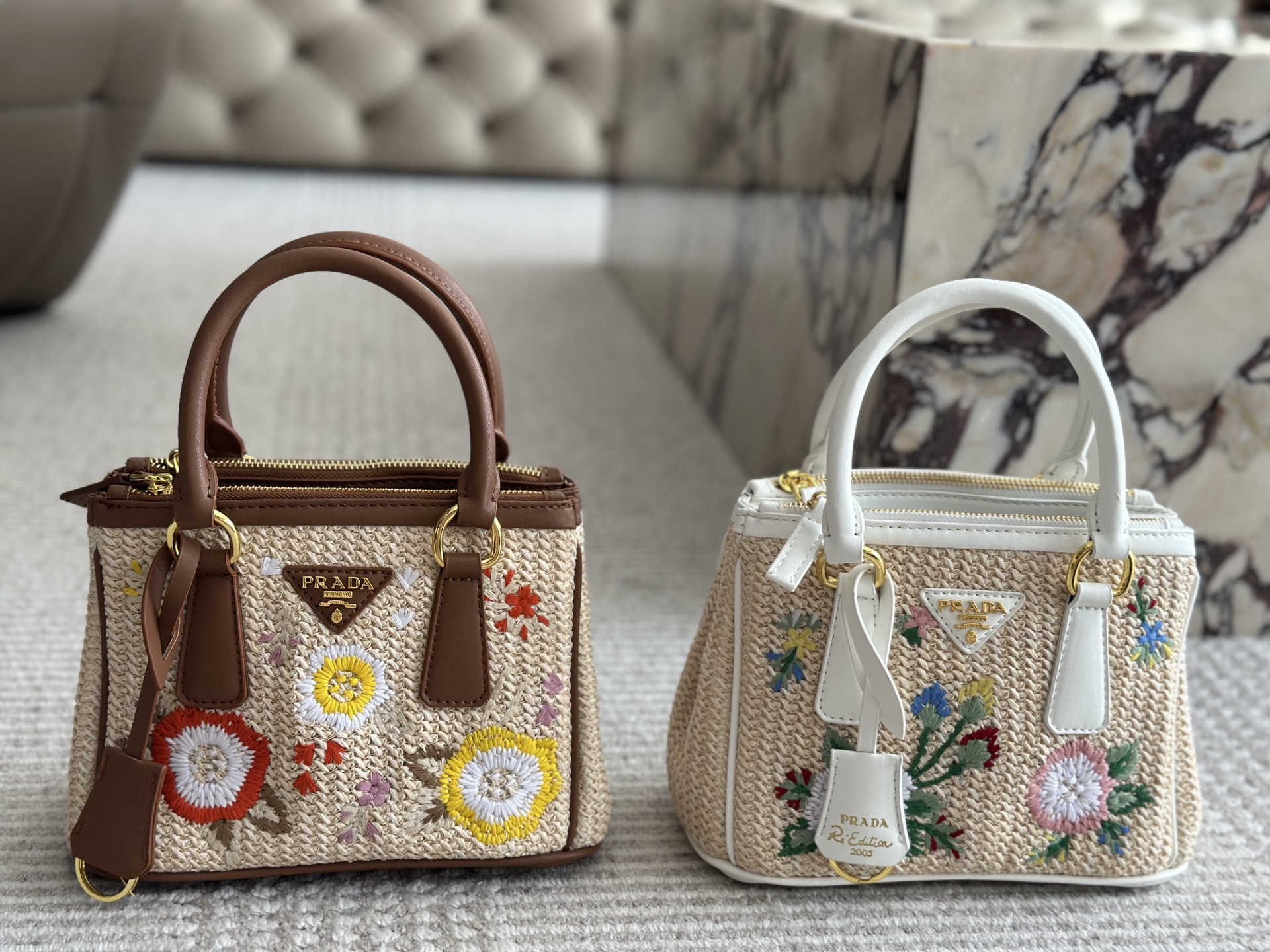 Prada Beautiful straw bag