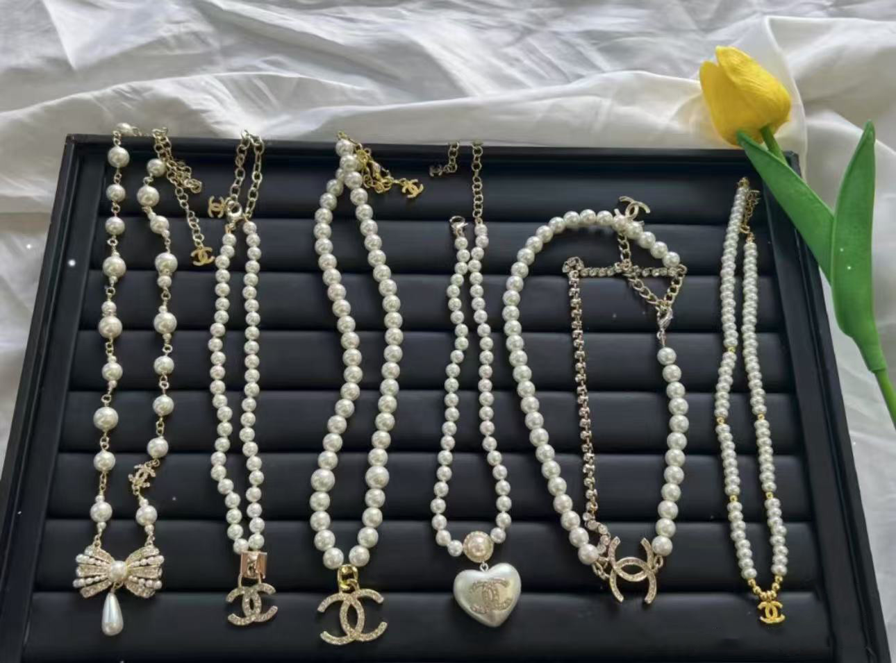 Chanel Pearl necklace collection
