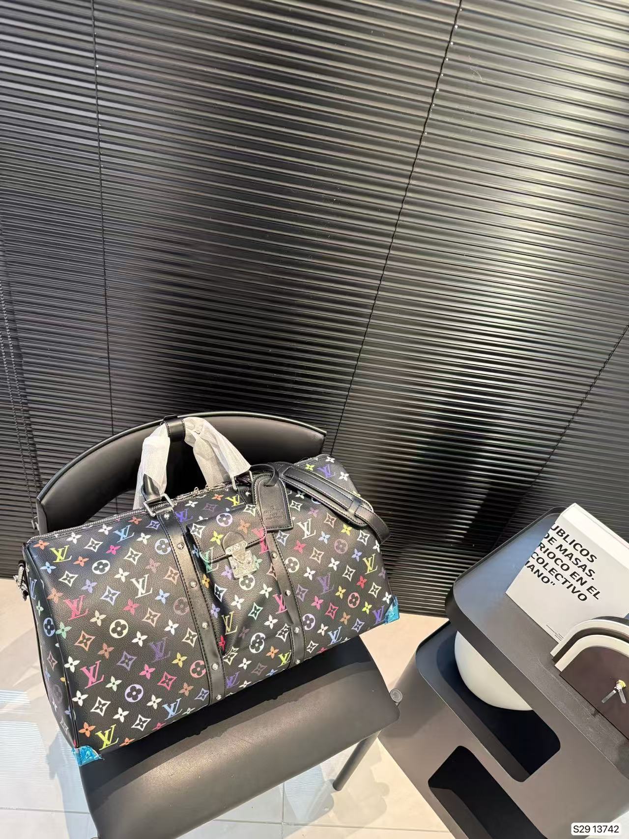 LV Tri-color series travel bag