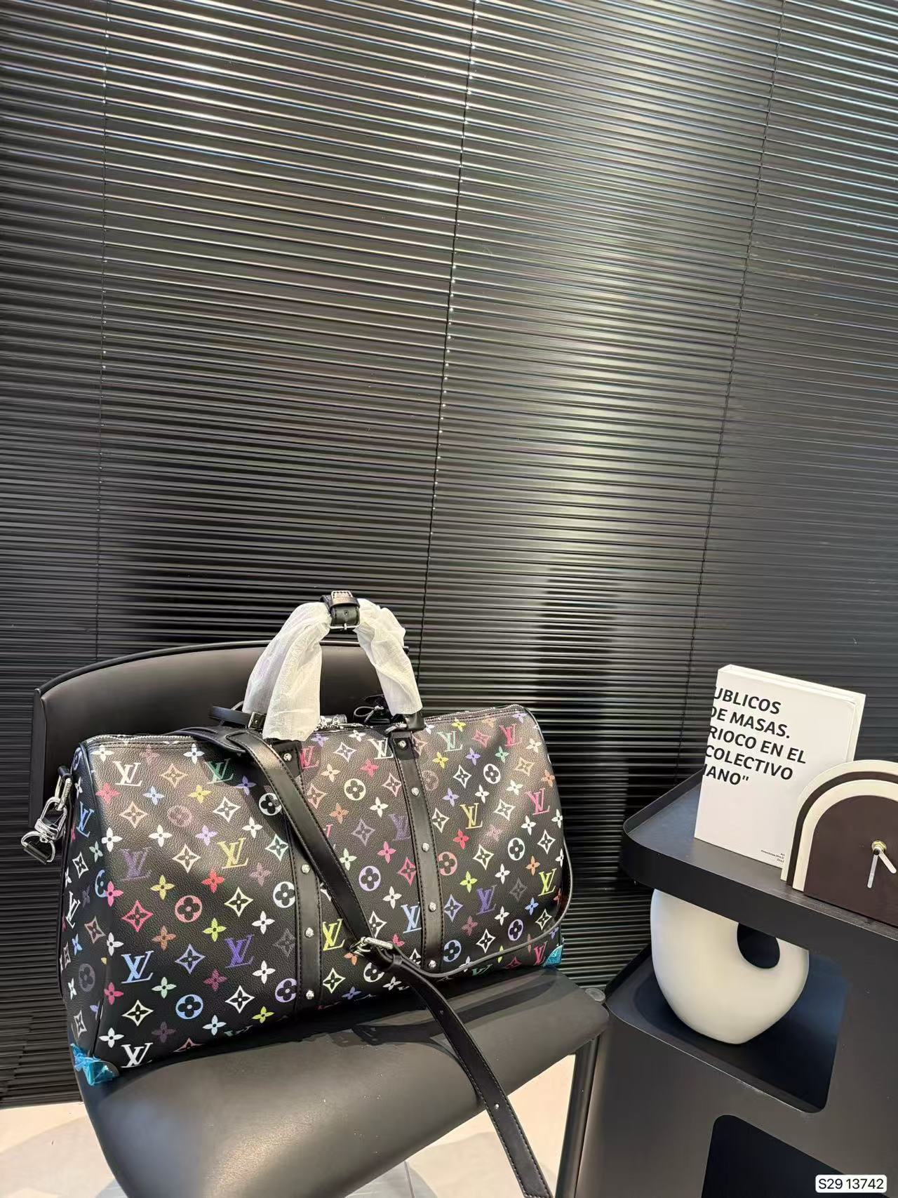 LV Tri-color series travel bag