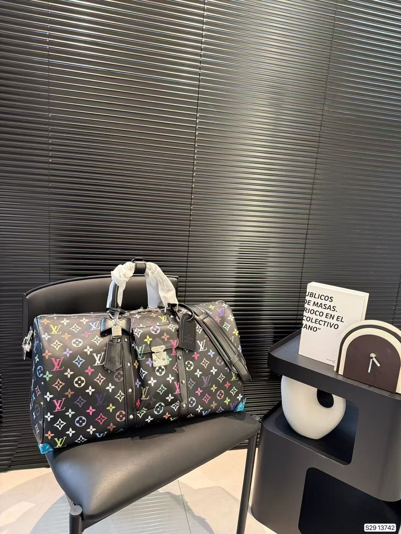 LV Tri-color series travel bag