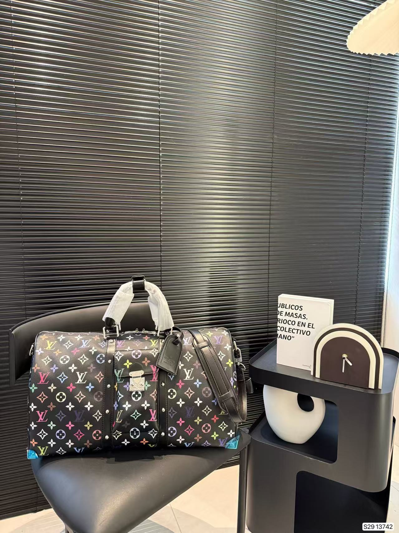LV Tri-color series travel bag