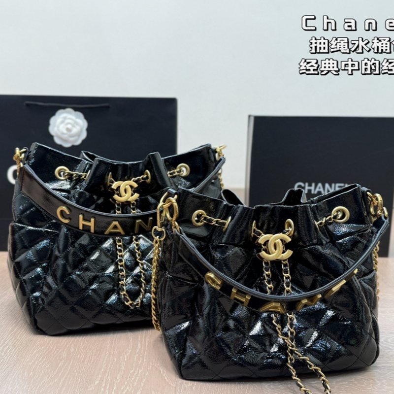 Chanel drawstring bucket bag