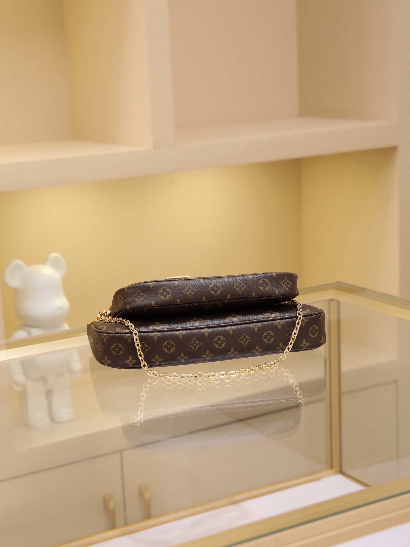 High quality LV Multi Pochette Accessories Monogram three piece set