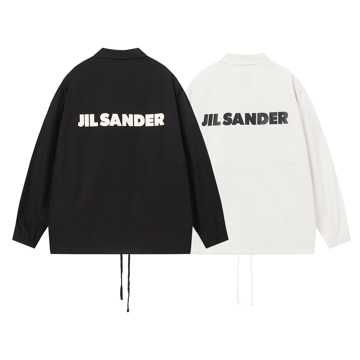 Jil Sander monogram print jacket trench coat for men and women
