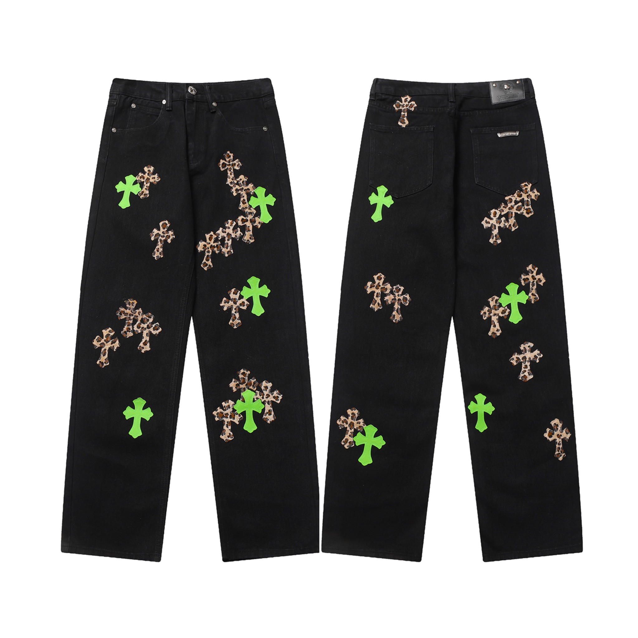 Chrome hearts ripped jeans