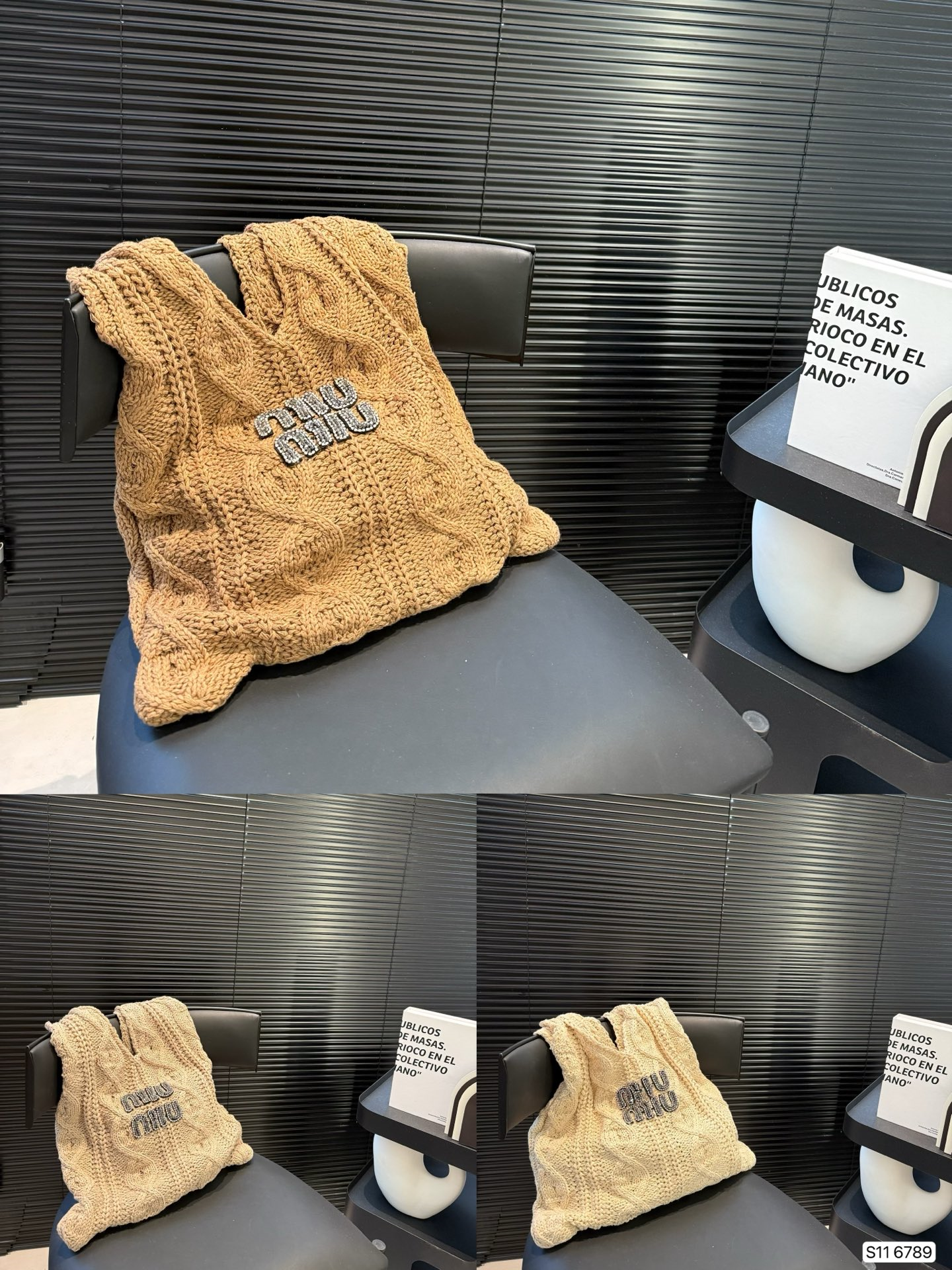 MiuMiu knitted hobo Tote bag