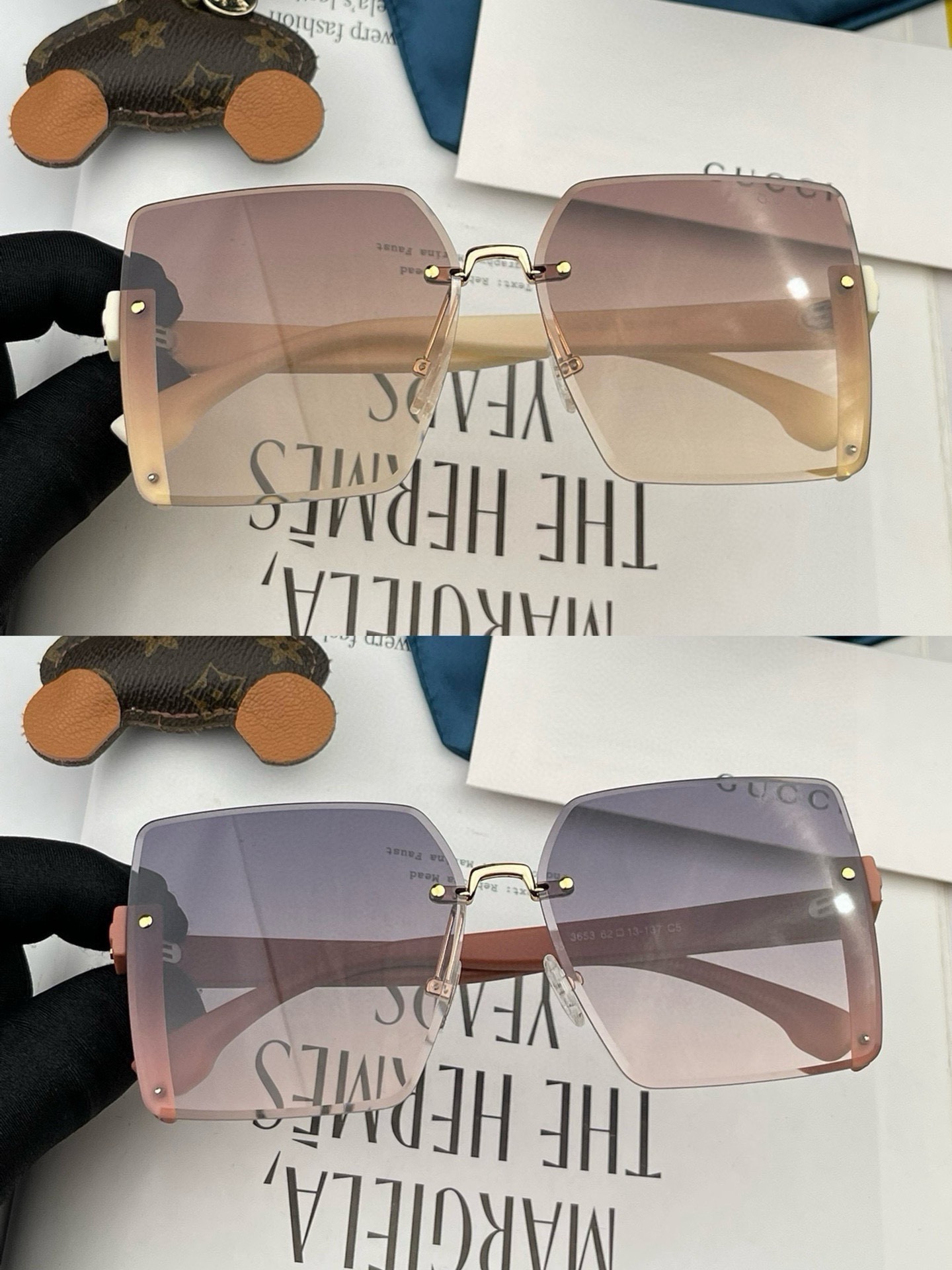 Gucci classic square frame glasses