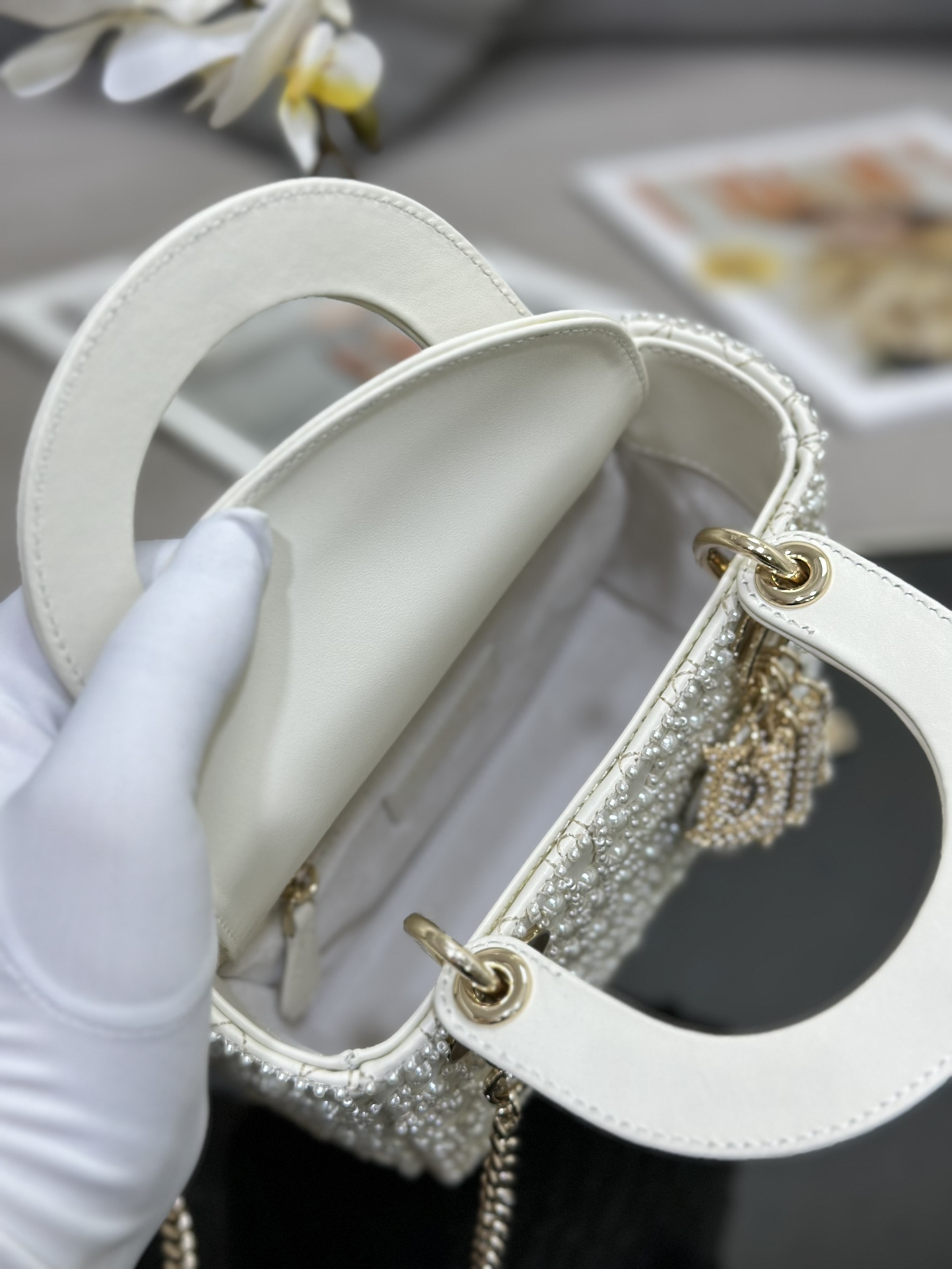 Top version Lady Dior handbag