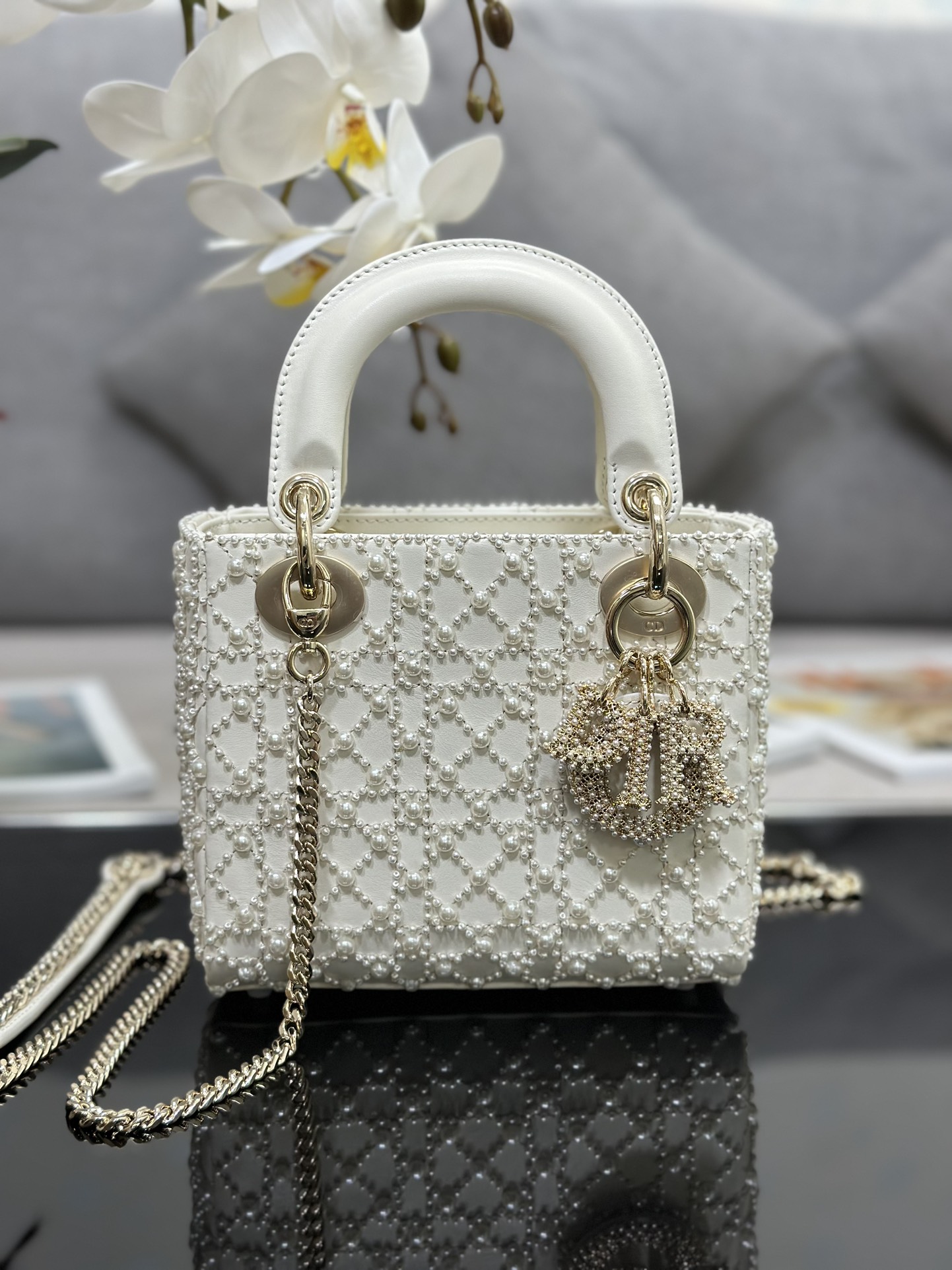 Top version Lady Dior handbag