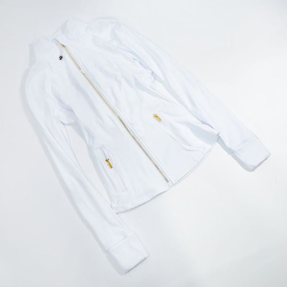 Lululemon gold zipper yoga wear