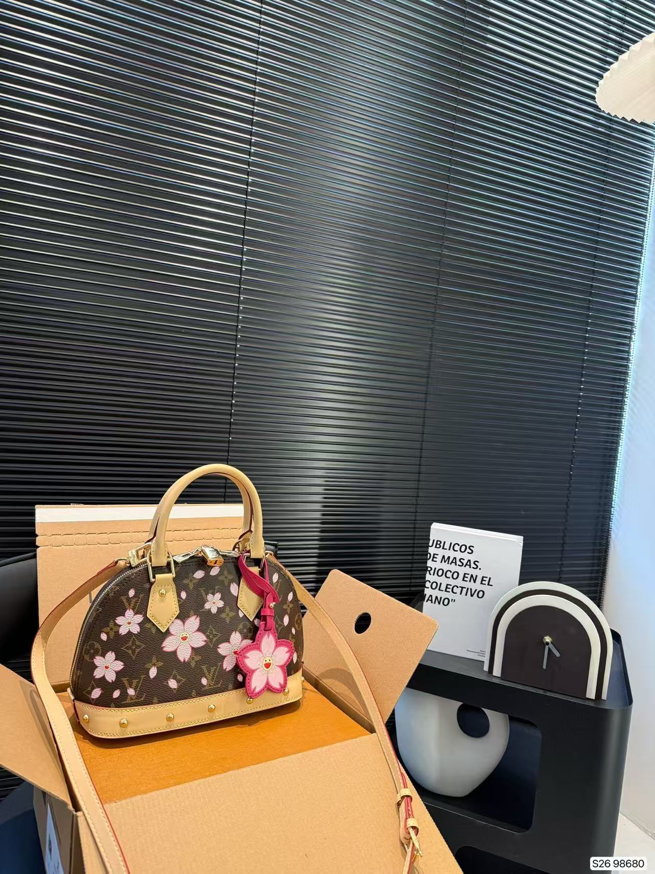 LV Cherry Blossom Shell bag