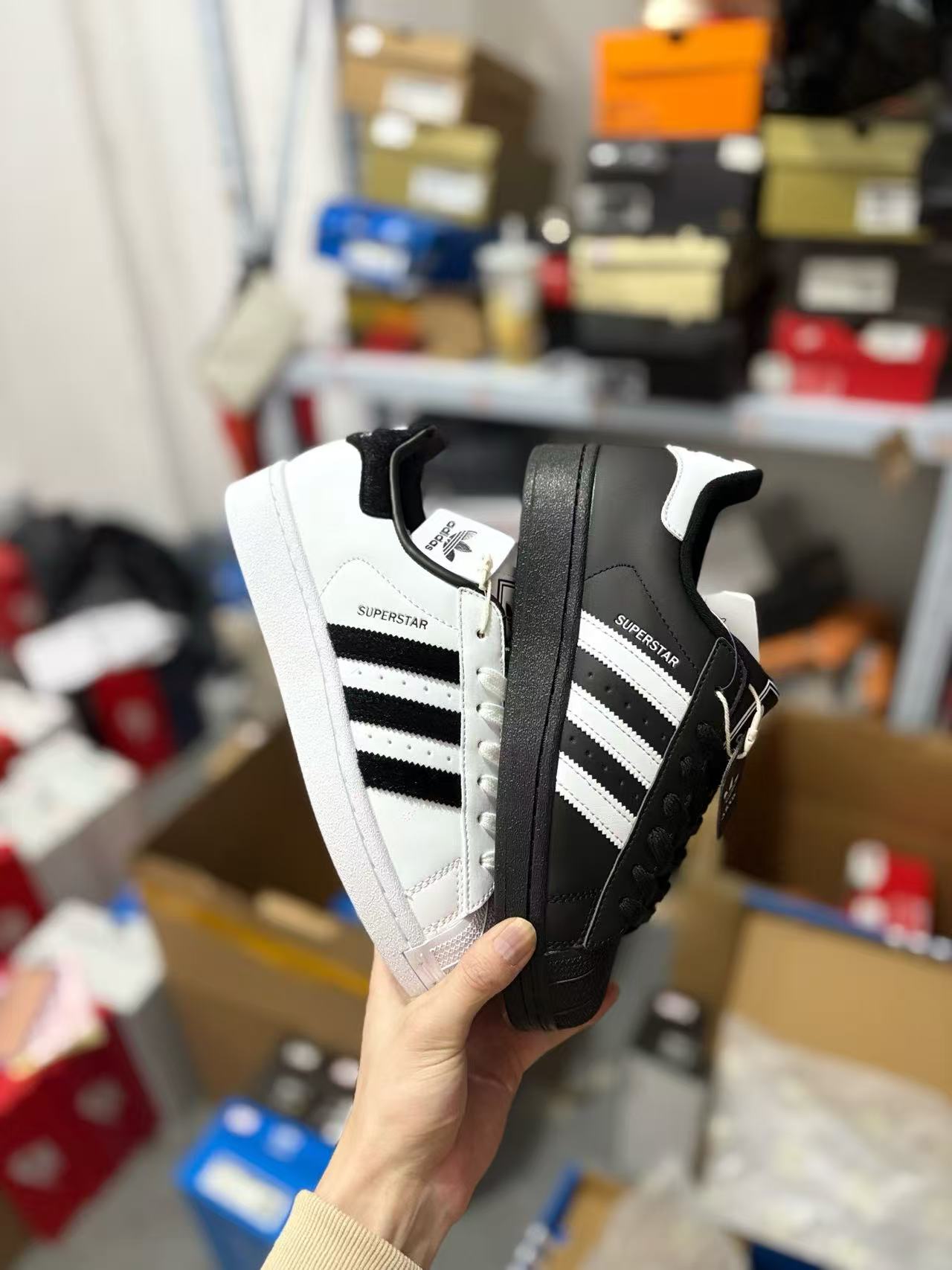 Adidas classic shell shoes