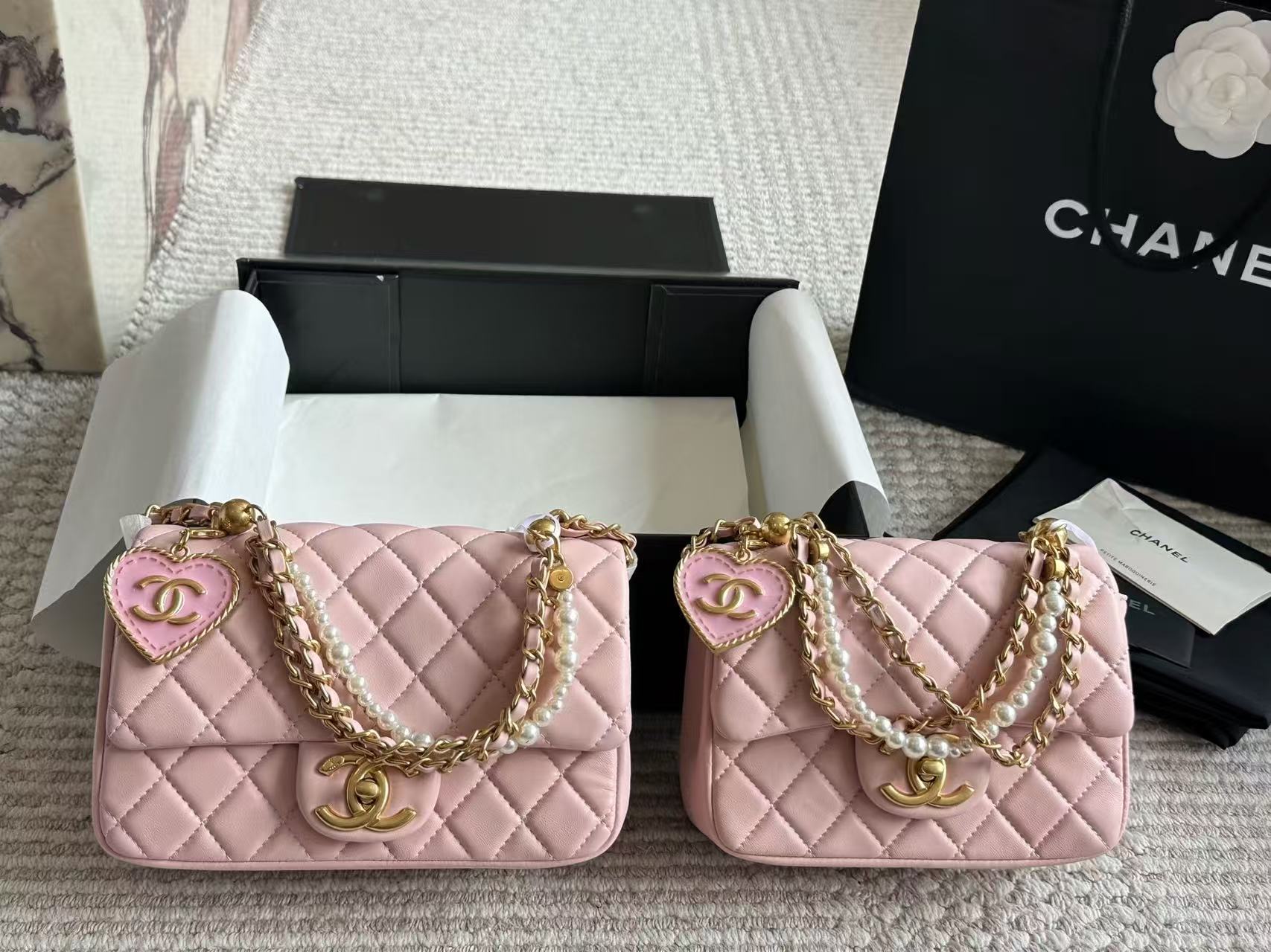 Chanel 24p pearl bag