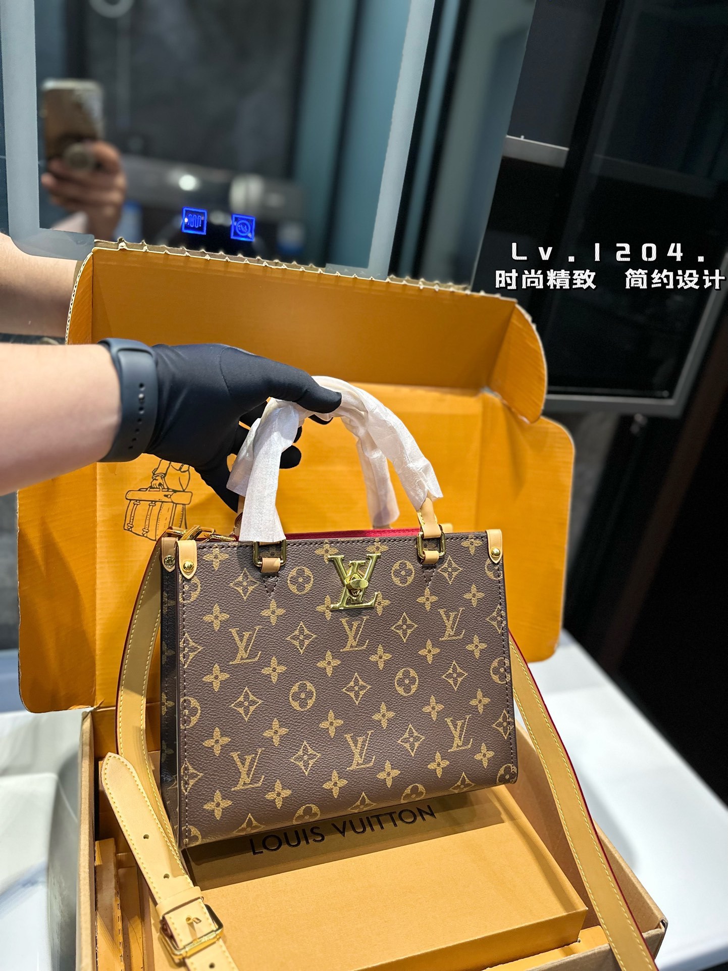Louis Vuitton classic lock&go handbag