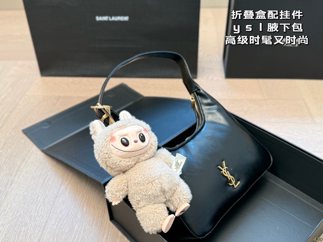 YSL armpit bag foldable box with hanging piece