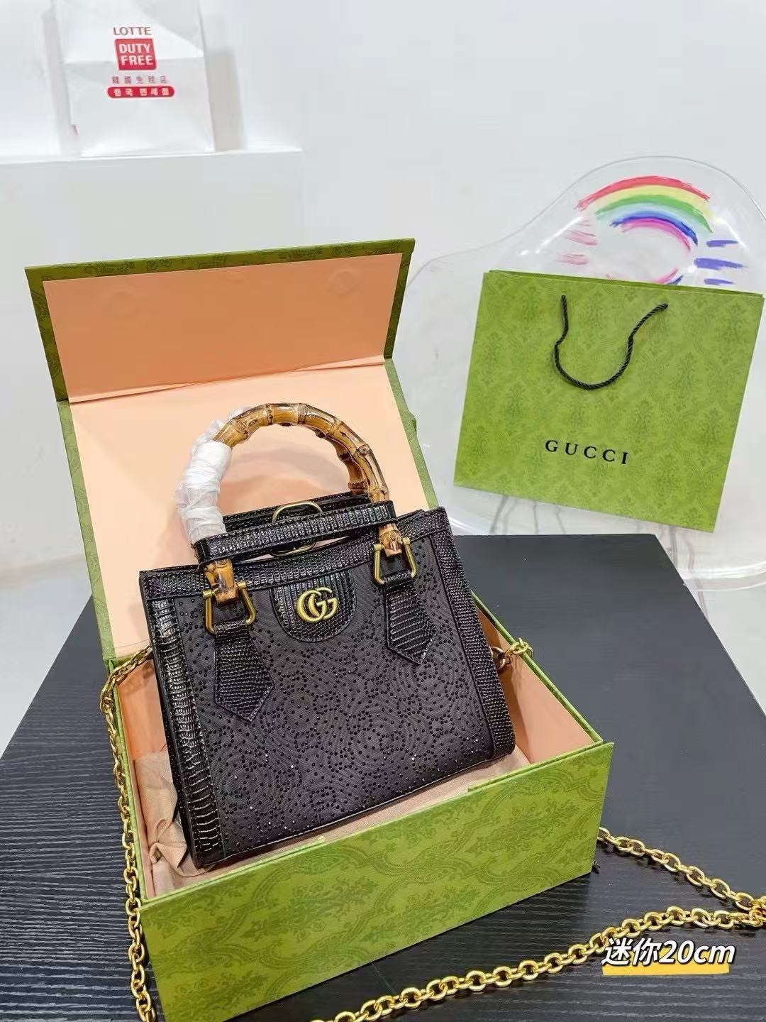 Gucci diana bamboo chain handbag