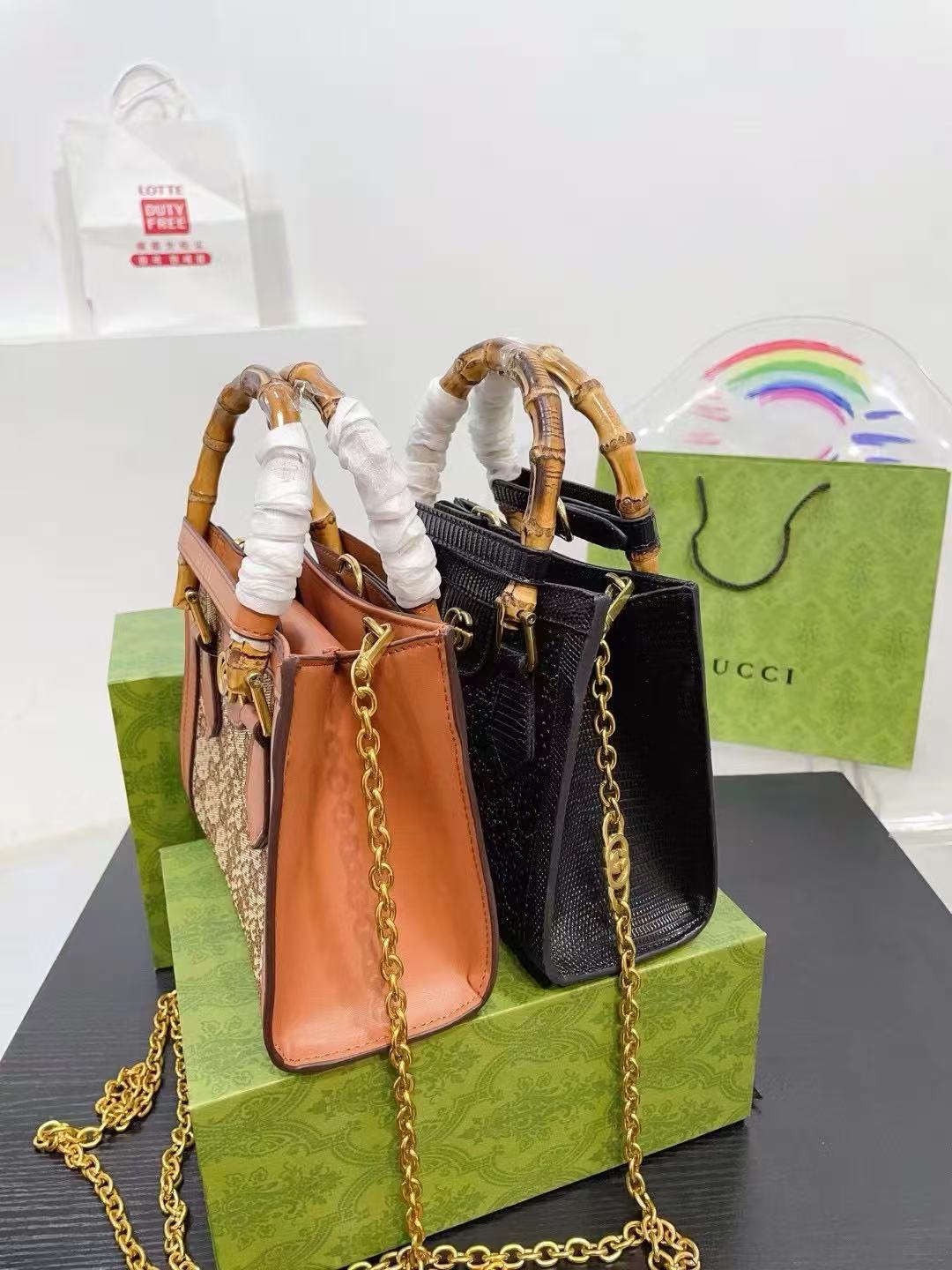 Gucci diana bamboo chain handbag