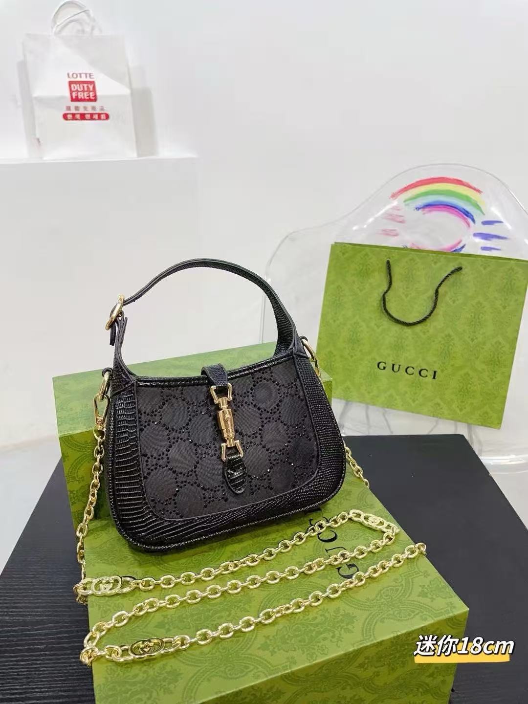 Gucci Jackie1961 rhine-drill underarm bag